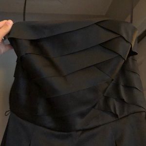 White House Black Market Satin strapless dress